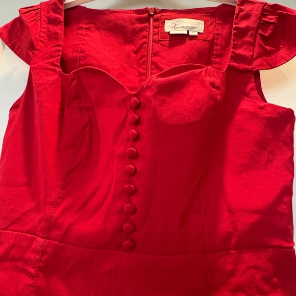 Anthropologie Maeve Cecily Fit & Flare Sweetheart Dress - Picture 4 of 5